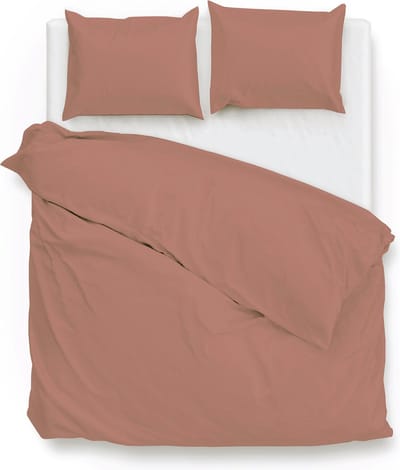 Zohome Satinado Dekbedovertrek - Tweepersoons - Katoensatijn - 200x200-220cm - Roze