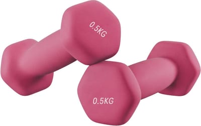 SONGMICS - Dumbells - Halterset 2 Stuks - Hexagon Design - Neopreen Coating - Voor Thuis Fitness