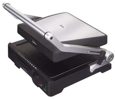 Elektrische Grill - Contact Grill - Lekker Grillen - Antiaanbaklaag - 275 x 24 cm - Aluminium Zwart
