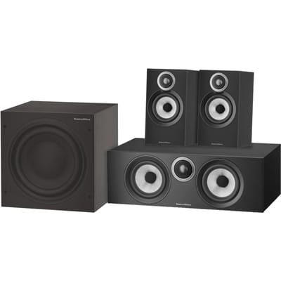 Bowers & Wilkins HTM6 S3 + 606 S3 + ASW610 Zwart