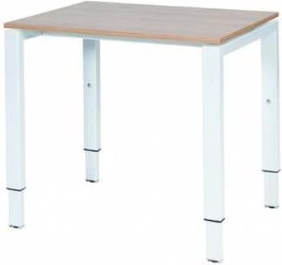 Verstelbaar Bureau - Domino 80x60 Havana Kersen - wit frame