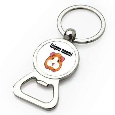 Akyol - hamster met eigen naam flesopener - Hamster - hamster liefhebbers - iemand die houdt van hamsters - verjaardag - cadeau - kado - 9 bij 3 cm