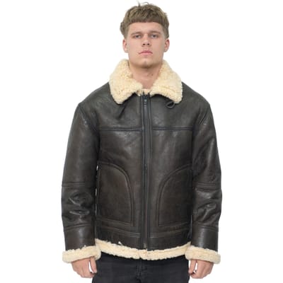 Heren B3 Shearling schapenvacht pilotenjack-Gloucester