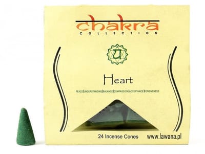 Song Of India - Kegelwierook - 4e Chakra - Bloemige Geur - 24 Stuks