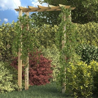 Houten Pergola Rozenboog - Tuinboog Klimplanthouder - Tuin Decoratie - Geïmpregneerd Grenenhout - 150 x 60 x 204 cm - Groen
