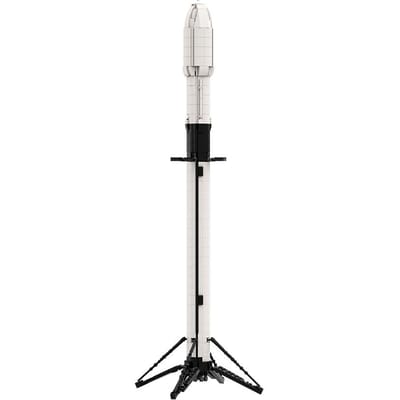 Gobricks MOC-41953 Ultimate Space X Falcon 9 [1:110 schaal] Bouwstenen Speelgoed Cadeaus white