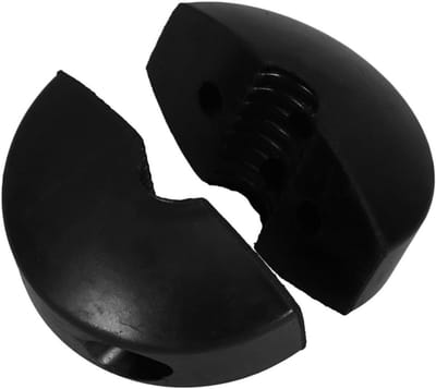 Slanghaspel Stopper - Slang Bevestiging - Slang Beheer - Verstelbare Positionering - 7 x 6 x 32 cm - Zwart