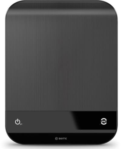 BOTC Digitale Precisie Keukenweegschaal - Keukenweegschaal Digitaal - RVS - Weegschaal Keuken - 1g tot 5kg - Zwart/Grijs