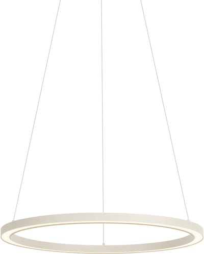 QAZQA girello - Design LED Hanglamp - 1 lichts - Ø 60 cm - Beige - Woonkamer | Slaapkamer | Keuken