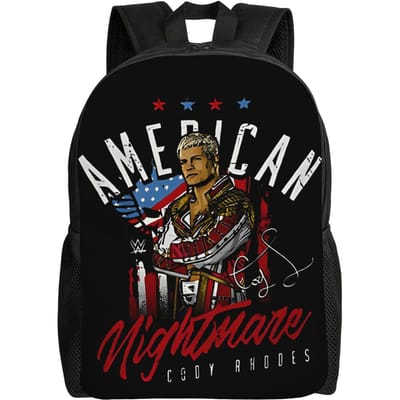 Cody Rhodes American Nightmare Logo Sibainu Mode Rugzak Outdoor Middelbare School Werk Dagrugzak College Schoudertas