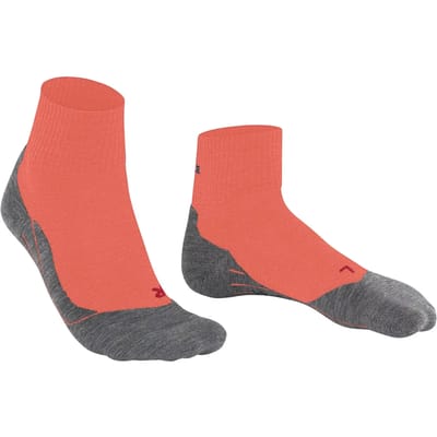 FALKE TK5 Short anti-blaar dun wol functioneel materiaal wandelsokken dames oranje - maat 35-36