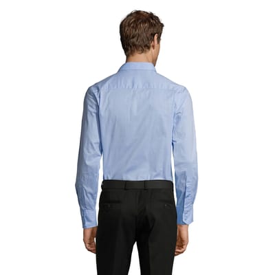 SOLS Heren Brighton Stretch Business Shirt met lange mouwen (Heldere lucht)