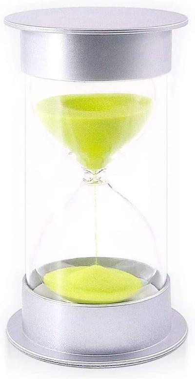Zandloper Timer - Zandloper Zandglas - Tijd Meten - 30 Minuten - 1 stuk - Groen