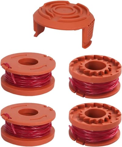 Reserve Spoelen - Trimmer Spoelen - Grastrimmer Onderhoud - Compatibel met Worx - 4 spoelen + 1 dop - Niet gespecificeerd