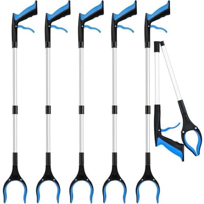 Opvouwbare grijper met 360° roterende kop - 6-pack grijptool voor senioren