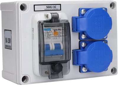 Solidchoice - Dailygoody - Waterdicht stopcontact - Eenvoudige installatie - Geschikt voor buiten - Veiligheid - Ideaal voor tuin en balkon - Perfect voor huishoude...