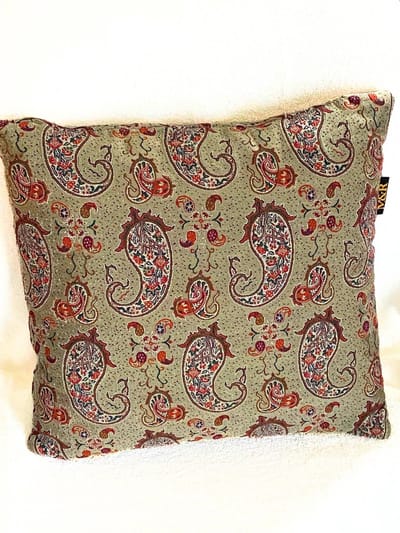 M&R design sierkussen hoes woonkamer 40x40 dubbelzijdig Perzisch zijde handgeweven Khorshid