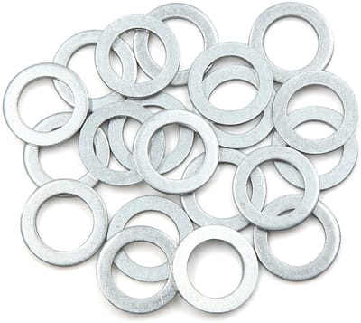 Dailygoods- Olieaftapsluitringen Aluminium - 20 Stuks - Buitendiameter 22 mm - Binnendiameter 14 mm - Dikte 2 mm - Luchtdichte Afdichting - Afdichtringen