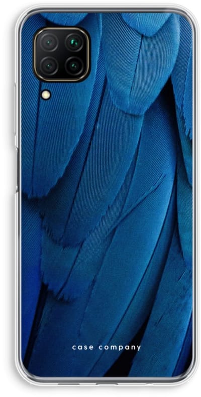Case Company® - Hoesje geschikt voor Huawei P40 Lite hoesje - Pauw - Soft Cover Telefoonhoesje - Bescherming aan alle Kanten en Schermrand