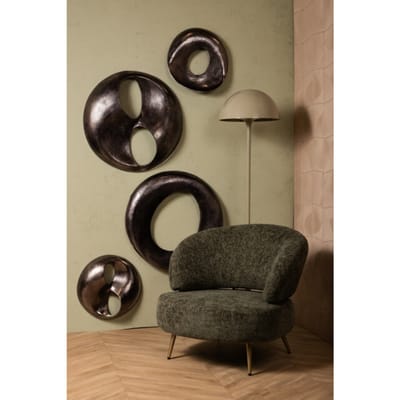 PTMD Wandpaneel Deuie - 45x10x45 cm - Aluminium - Zilver