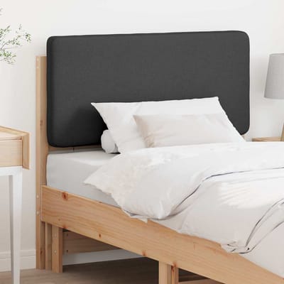 vidaXL - Gestoffeerd - hoofdbord - Bruin - en - Donkergrijs - 100 - cm