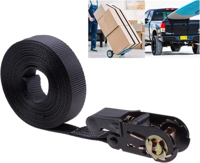 Spanband met Ratel voor Aanhangers en Motorfietsen - 8m Lengte, 800kg Trekkracht