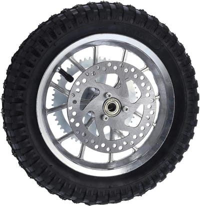 Achterwiel Velgband - Mini Motor Wiel - Off-road Rijden - Corrosiebestendig Gelegeerd Staal - 125 Inch - Zilver