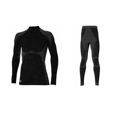 Heatkeeper - Thermo broek/shirt premium heren - Set - Maat M - Zwart - 2-Pack (Broek/Shirt)