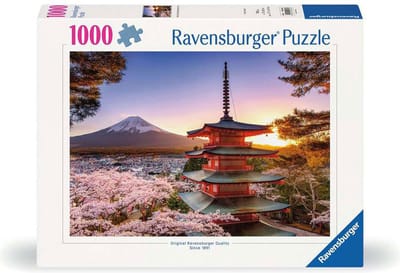 Ravensburger Jigsaw puzzle Cherry Blossom at Fuji Mountain 1000pcs