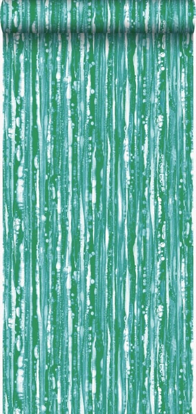 Origin Wallcoverings behang strepen groen - 53 cm x 10.05 m - 347222