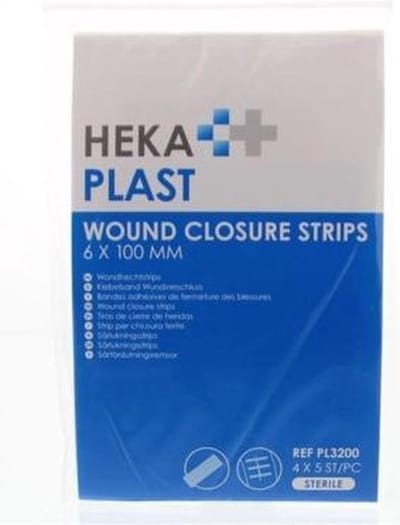 Wondhechtingstrips - Wondhechtstrips - Hechtstrips - 6 x 100mm - 20 stuks (4 vellen met 5 strips)