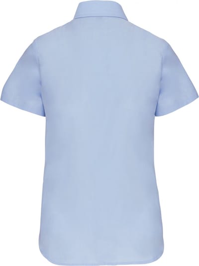 Kariban Dames Oxford blouse korte mouwen K536 - Oxford Blue - 3XL