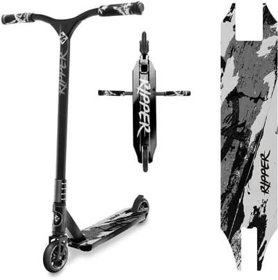 Street Surfing Ripper Stuntstep - Zwart - 110mm Wielen - HIC Compressie - ABEC 9