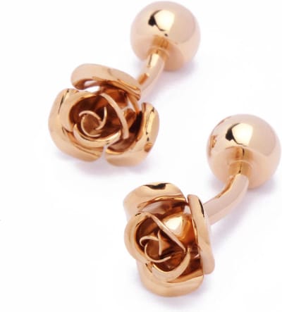 Manchetknopen - Roos Rose Goud
