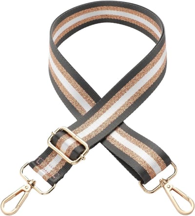 Verstelbare Schouderband voor Tassen, 3.8 cm Breed, Ideaal voor Handtassen, Schoudertassen en Tote Bags, Verkrijgbaar in Zwart, Khaki en Wit