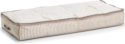 Zeller opbergtas/beschermhoes beddengoed/kleding - voor onder bed - 104 x 46 x 15 cm