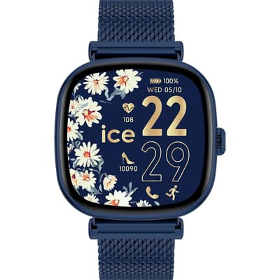 Ice Watch Ice Smart Sq 2.0 - Blue - Milanese Dames Horloge Blauw 025891