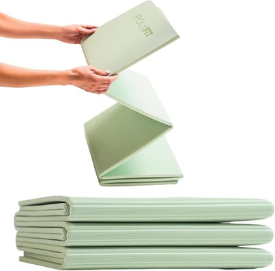 Opvouwbare Yogamat voor Reizen en Thuisgebruik - Lichtgewicht en Dikte van 7 mm - Perfect voor Yoga, Pilates en Vloeroefeningen