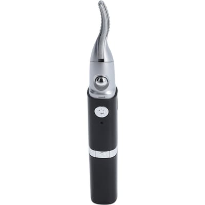 Elektrische Verwarmde Wimperkruller Handheld 2 in 1 Langdurige Styling Wenkbrauwtrimmer Wimpermake-up zwart