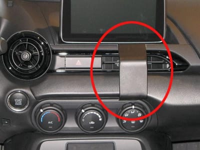 Brodit ProClip houder geschikt voor Mazda Miata/ MX-5 2016-2024 Center mount