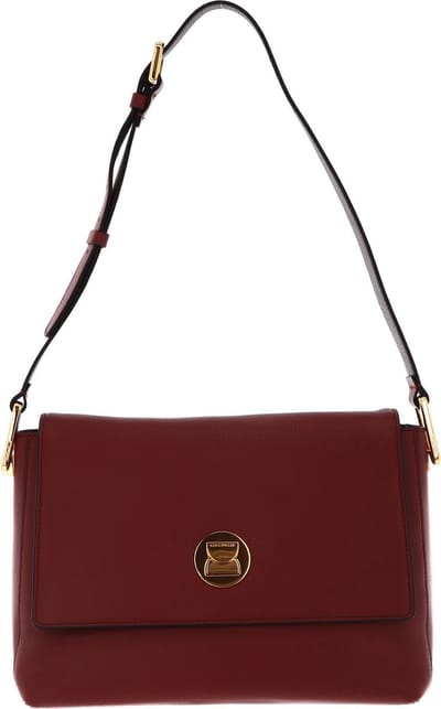 COCCINELLE Leren Schoudertas Liya Shoulderbag Acero / Carruba Bruine