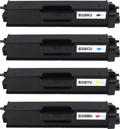 Brother TN-326BK,TN-325 / TN-326C,TN-325 - Toner Multipack 4-delig - 1x Zwart, 1x Cyaan, 1x Magenta, 1x Geel - Huismerk Compatible - Geschikt voor Brother DCP-9055CDN Brother DCP-9270CDN Brother DCP-L8400CDN Brother DCP-L8450CDW Brother HL-4140CD