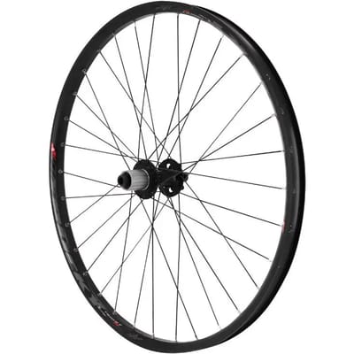 Achterwiel 6 gaats naaflager doorgaande as 32 spaaks velg Velox Trucky 30 Boost Tubeless Ready Disc Disc 12-148 30C 32