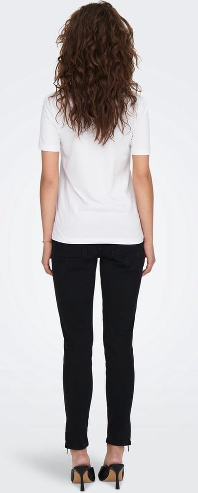 ONLY - T-shirts - Maat M - Vrouwen - Brigh White - Direct-to-Farm