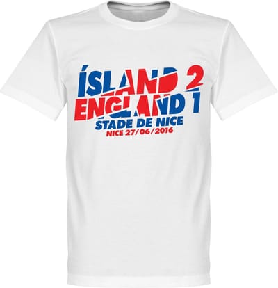 Ijsland - Engeland 2-1 Victory T-Shirt - L
