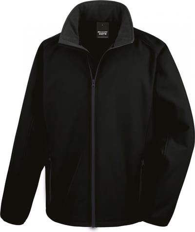 Result Printable Soft Shell Jacket RT231 - Black/Black - XXL