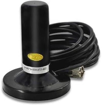 Mobiele Duoband Antenne 2m 70cm voor VHF UHF - Korte Radioantenne met Magnetische Bevestiging en Coaxkabel