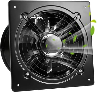 Dailygoods - 250 mm Afvoerventilator met Terugloopklep