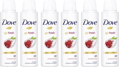Dove Deo Spray - Go Fresh Granaatappel - 6 x 150 ml - Pomegranate & Lemon Verbana