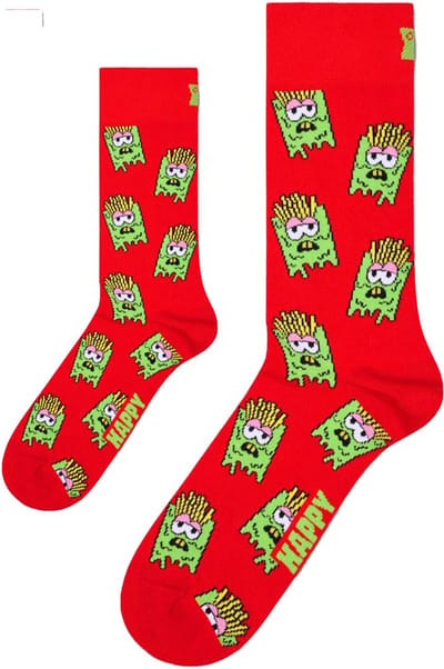 Zo Vader Zo Zoon/Dochter matching sokken Smelly Fries | 41 - 46 / 0-12 maanden | frietjes